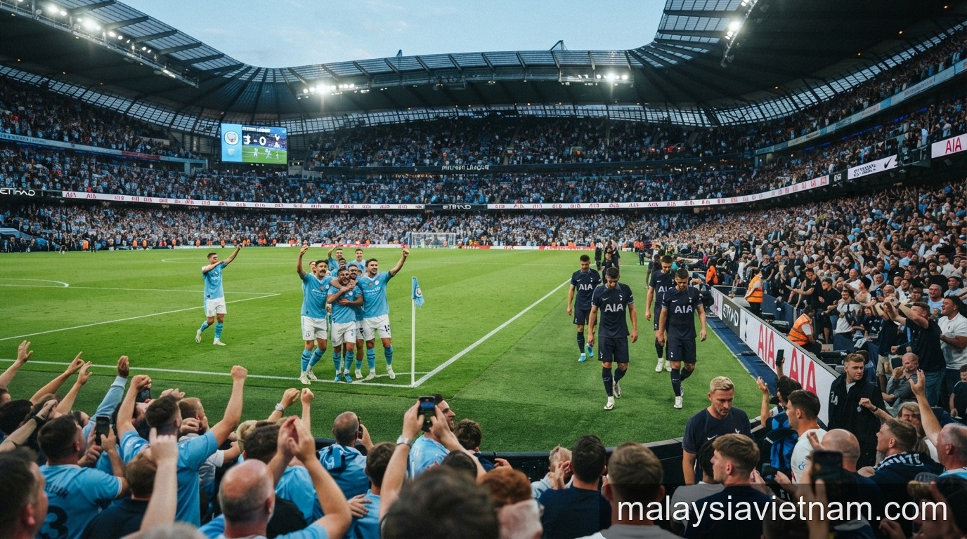 Premier League 2026/27: Man City bay cao, Tottenham rơi tự do xuống đáy bảng xếp hạng
